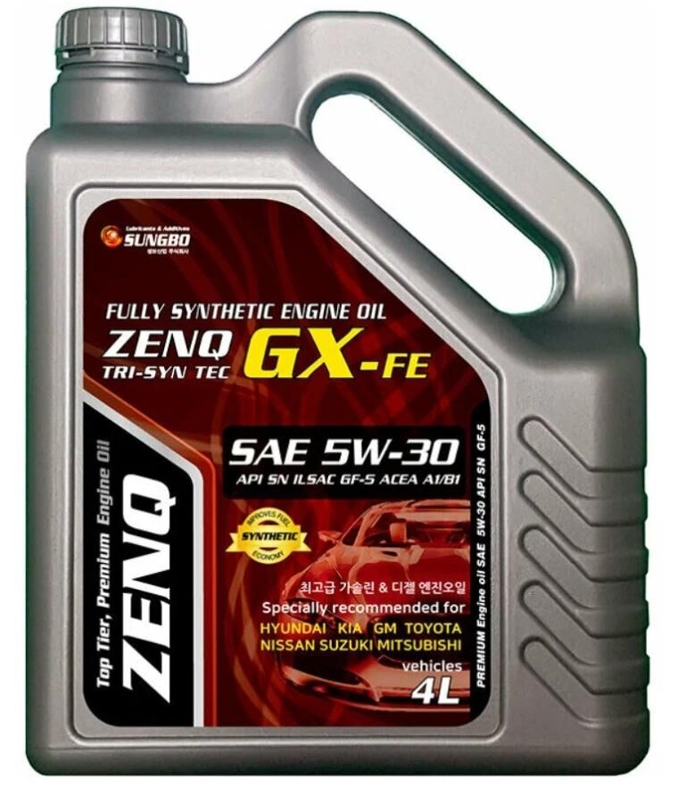 Масло моторное ZENQ GX-FE 5W30 4л SN/GF-5 синтетика купить в Москве
