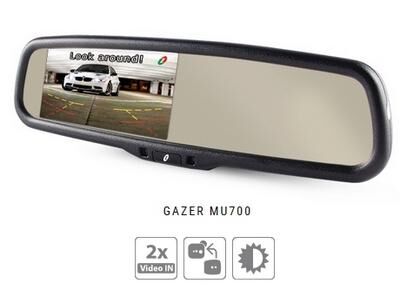 Купить Gazer MU-700 зеркало с монитором 4.3 дюйма в штатное место
